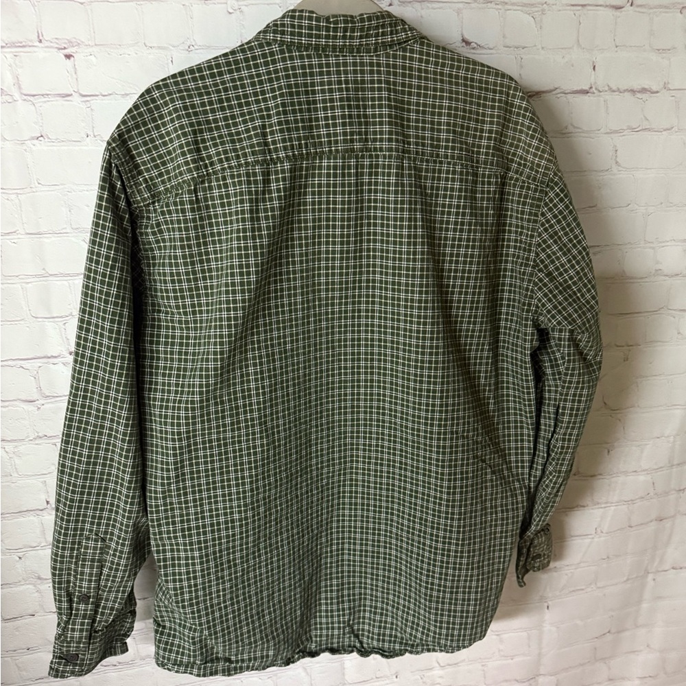 Outdoor Life Green Plaid Button Down XL – 100% Cotton Outdoor Workwear - Picture 3 of 5